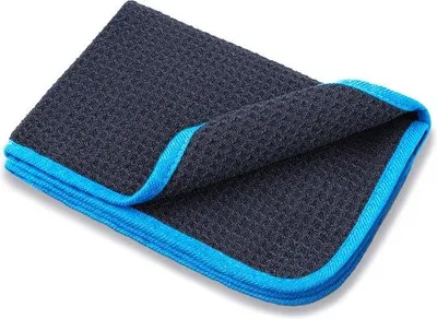 Productafbeelding van Unyqoos® Microvezel wafeldoek set van 3 stuks, 40 x 30 cm – zeer absorberend, pluisvrij en streepvrij, geschikt voor autoruiten, ramen en glazen oppervlakken