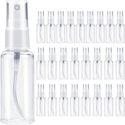 Produktbild von Famanu Spritzflaschen Set 25 Stück 50 ml - Leere Kunststoffflaschen für Flüssigkeiten