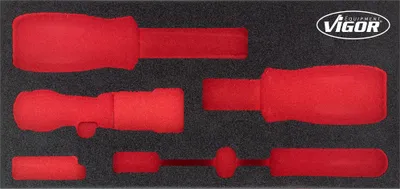 Produktbild von VIGOR Weichschaumeinlage leer V5017-L L x B x H: 393 mm x 188 mm x 35 mm