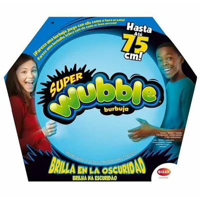 Immagine prodotto di Bizak Super Wubble Glow in the Dark, bolla d'aria gigante colorata, misura 75 cm di diametro (62941220) BIZAK