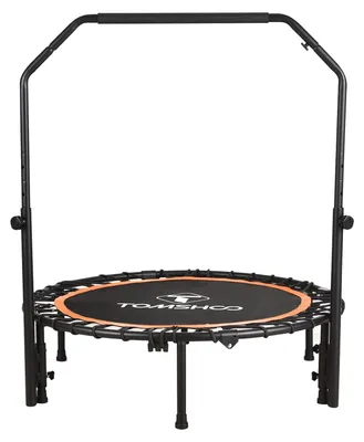 Obrázek produktu pro TOMSHOO 40" skládací mini trampolína, maximální zatížení 260 lbs, přenosná trampolína pro vnitřní i venkovní trénink, skákací a odrazová trampolína, odrazová trampolína pro dospělé a děti se 4stupňovou nastavitelnou tyčí