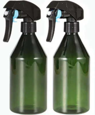 Sprühflasche 300 ml, grün, nachfüllbar, 2 Stück