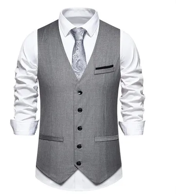 Obrázok produktu pre Elegantná čierna vesta pre pánov