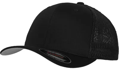 Produktbild von Urban Classics Flexfit Mesh Trucker Herren Cap Einfarbig, Größe: S/M; Farbe: Black