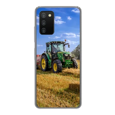 Produktbild von MuchoWow® Handyhülle Schutzhülle Hülle für Samsung Galaxy A03s Traktor - Bauernhof - Heu - Feld - Sonne - Landleben Silikon Softcase Handy Hülle - Schutz