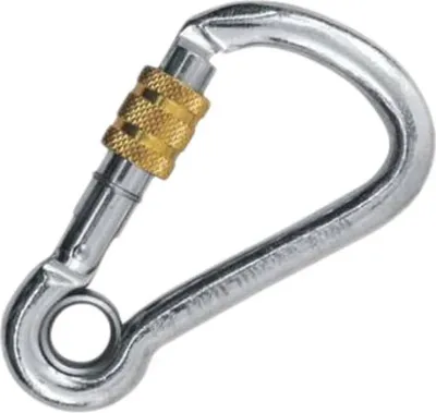 Produktbild von Kong Italy Schraubkarabiner Mit Öse Grau 100 mm Grau 100 mm