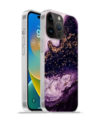 Produktbild von MuchoWow® Handyhülle Schutzhülle Hülle für Apple iPhone 14 Pro - Softcase Marmor - Gold - Naturstein Silikon Softcase Handy Hülle - Umschlag
