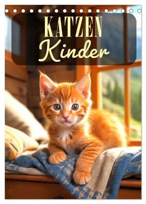 Produktbild von Katzenkinder (Tischkalender 2027 DIN A5 hoch), CALVENDO Monatskalender