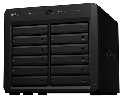 Produktbild von Synology Disk Station DS2422+ - NAS-Server - 12 Schächte - SATA 3Gb/s - RAID RAID 0, 1, 5, 6, 10, JBOD - RAM 4 GB - Gigabit Ethernet - iSCSI Support