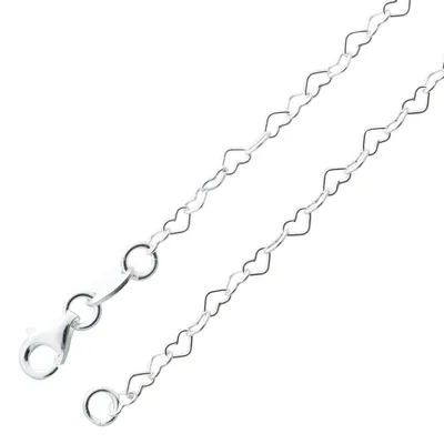Produktbild von Herzkette 2,5mm Armband Sterling Silber 925   20