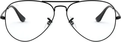 Zdjęcie produktu dla Ray-Ban AVIATOR OPTICS, Dorosły, Uni , Aviator, Czarny, Soczewki niespolaryzowane, Metal