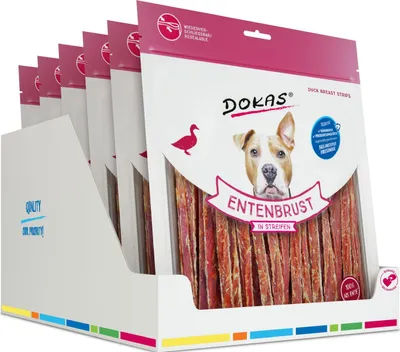 Produktbild von DOKAS Entenbrust in Streifen 500g 6er Pack