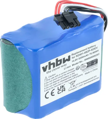 Produktbild von vhbw Akku kompatibel mit Dreame X40 Pro Ultra Saugroboter (5,2 Ah, 14,8 V, Li-Ion)