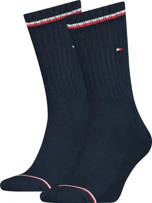 Produktbild von TOMMY HILFIGER Herren Sportsocken, 2er Pack - Iconic Sock, Tennissocken Blau 39-42