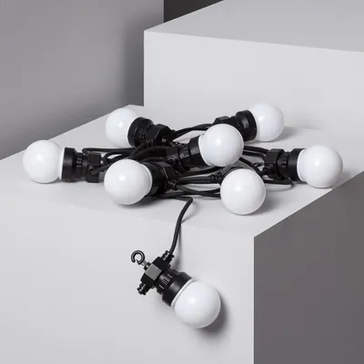 Produktbild von LED-Girlande aus Glühbirnen Aussen Solar Kuiper 7m Weiß
