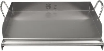 Produktbild von GVK ECO Edelstahl Grillplatte 41cm Grillaufsatz Grillpfanne Pizzaplatte