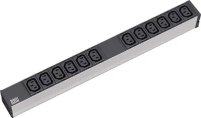 Produktbild von BACHMANN Steckdosenleiste 19" 1HE 12x C13 Buchse, Schutzkontakt-Stecker