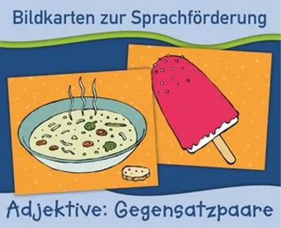 Produktbild von Bildkarten zur Sprachförderung: Adjektive: Gegensatzpaare