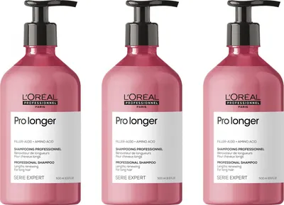 Produktbild von L'Oréal Professionnel Pro Longer Längenerneuerndes Shampoo für langes Haar 3x500 ml