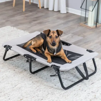 Produktbild von TRIXIE Hundeliege 79x19x50 cm Grau und Schwarz