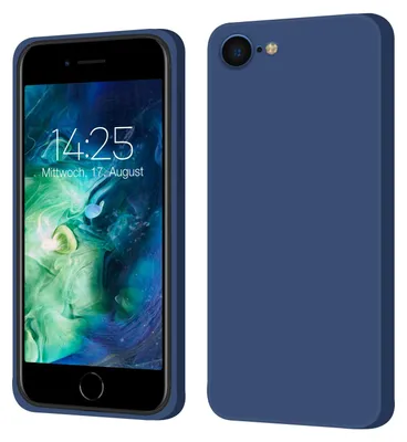 Produktbild von Hülle für Apple iPhone 7 / 8 / SE 2020 Case Cover Bumper Smartphone Softgrip Schutzhülle Farbe: Blau
