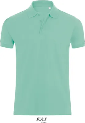 Obrázek produktu pro SOLs 01708 | Pánská polokošile Phoenix / česaná bavlna s kroužkovou přízí - barva: Mint - velikost: XL