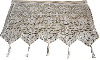 Image de Rideaux crochetés 60/150 Rideau blanc