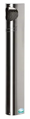 Produktbild von Praktischer Wandascher mit Abstreifblech | Wandmontage | 3,5 Liter, HxBxT 55x7,4x11cm | Edelstahl