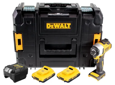 Produktbild von DeWalt DCF 809 D2T Akku Schlagschrauber 18 V 190 Nm 1/4" Brushless + 2x Akku 2,0 Ah + Ladegerät + TSTAK