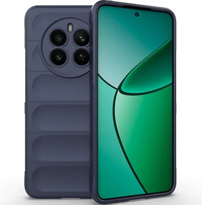 Produktbild von Handyhülle für Realme 12+ Weich TPU Silikon Stossfest Anti-rutsch Hülle Dunkelblau