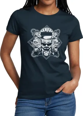 Produktbild von Spreadshirt Breaking Bad Heisenberg Logo Frauen T-Shirt, L, Navy