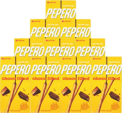 Produktbild von Lotte Pepero Sticks Schokofüllung 10x45g