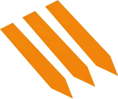 Obrázok produktu pre PVC samolepiace štítky CombiCraft 100 x 16 mm oranžové - 100 kusov