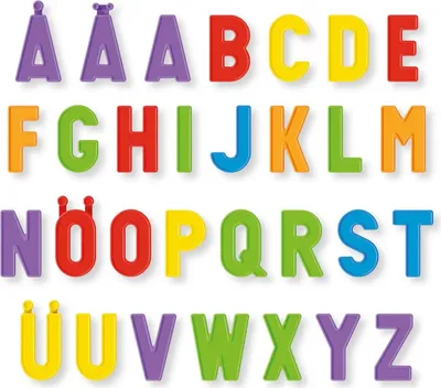 Produktbild von Quercetti Magnettafel Lernspielzeug mit Buchstaben und Figuren