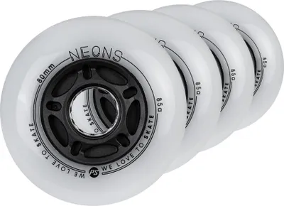 Zdjęcie produktu dla Powerslide NEONS 80 mm 85A – świecące na czerwono kółka, 4 szt.