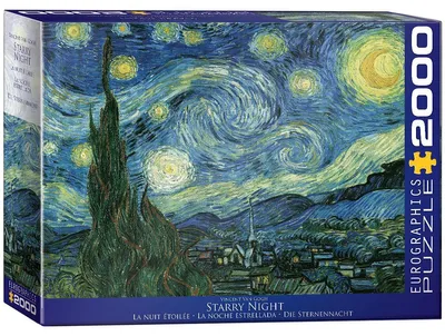 Produktbild von EuroGraphics 2000 Teile - Starry Night, Van Gogh, mehrfarbig, 8220-1204
