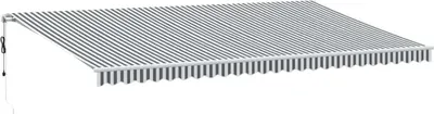 Produktbild von vidaXL Markise Automatisch Einziehbar Anthrazit und Weiß 600x300 cm