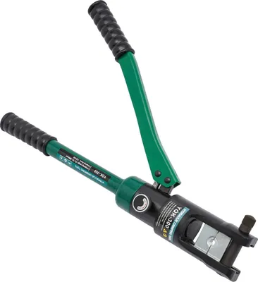 Obrázek produktu pro Hydraulická lisovací kleště na kabely – YQK-300 – 120 kN – 11 lisovacích nástrojů – 16–300 mm² – otočná hlava o 180° – 60 MPa – kovová barva