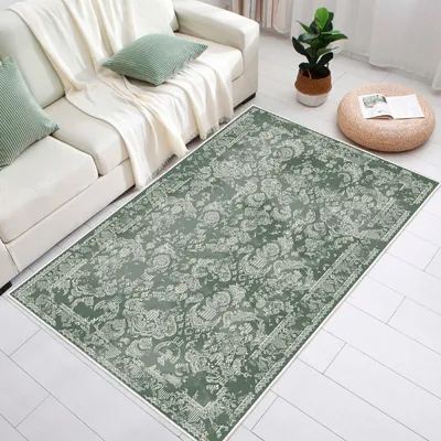 Produktbild von Conceptum Hypnose, Eexfab797 - Olive Green, Teppich (180 x 320), 100% BAUMWOLLE, Grün, 180 x 320 cm