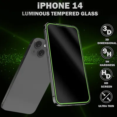 Obrázok produktu pre 1-balenie iPhone 14 Ochranné sklo na displej - Tvrdené sklo 9H - Super kvalita 3D