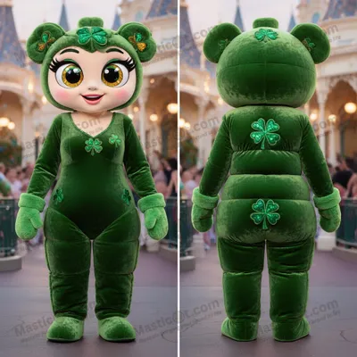 Image de Mascotte MASTICOT Veloutée Émeraude Guinness