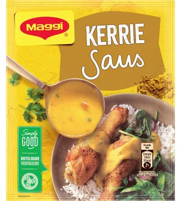 Imagen del producto de Maggi Kerrie Sauce Mix 39g - Salsa de curry picante para arroz, carne y verduras