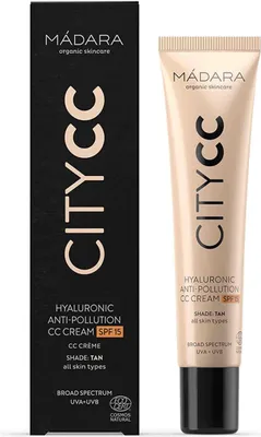 Produktbild von MÁDARA City CC Hyaluronic Anti-Pollution CC Cream SPF 15 Tan 40ml