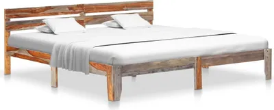 Immagine prodotto di Maison Exclusive - Letto in legno massello senza materasso 200x200 cm