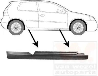 Produktbild von VAN WEZEL 5894102 - OE 1K3 809 836 A Schweller, rechts für Golf V (1K)