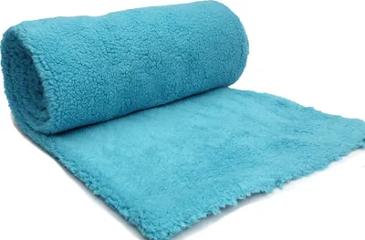 Obrázek produktu pro Minky Sherpa jehněčí Umělá kožešina tyrkysová 50x160 cm