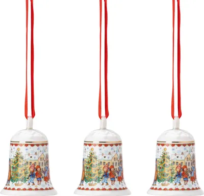 Obrázek produktu pro Hutschenreuther porcelánový zvonek Vánoční zvonek 2023 sada 3 ks