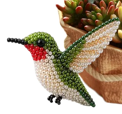 Produktbild von DIY 3D-Perlen-Vogel-Bastelset für kreative Bastelfreunde
