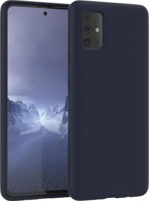 Produktbild von EAZY CASE Silikonhülle für Samsung Galaxy A51 Silikon Backcover Schutz in Blau