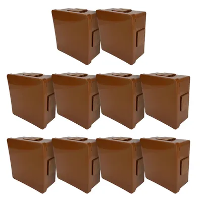 Immagine prodotto di 10x scatola da incasso 86x86x40mm IP55 4 ingressi con gommini a scatto marrone VP-01 EDO777906 EDO Technic